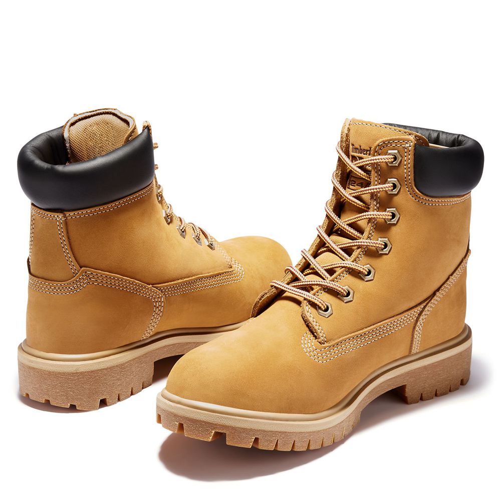 Timberland Μποτακια Εργασίας Γυναικεια Καφε - Pro® Direct Attach 6\" Soft Toe - Greece 2193804-FQ